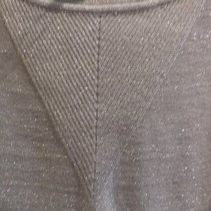 MING ROUND NECK TOP ~ Silver Sparkle ~ Size: Large ~ Not New with Tags